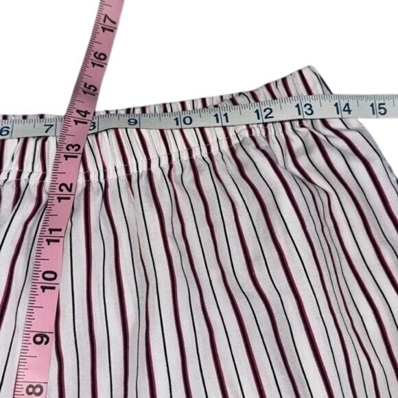 Mens Haband Striped Pajama Set Button-Up Shirt & Elastic Waist Pants M Polyester - Picture 9 of 9